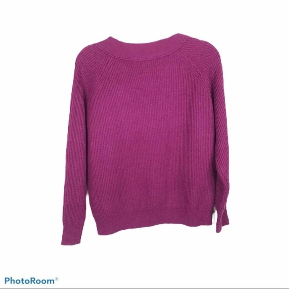 FRNCH PARIS Pull Over V Neck Ribbed Knit S/M - Picture 3 of 8